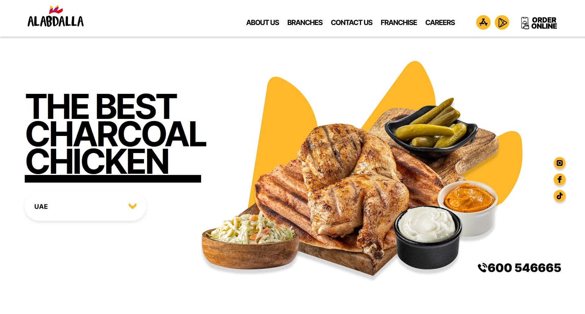 Alabdallah website before the redesign