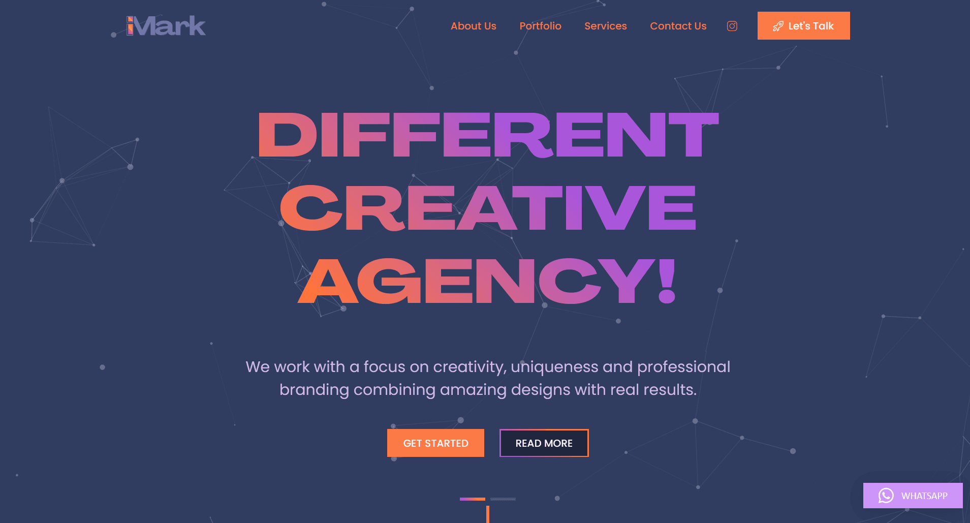iMark website before the redesign
